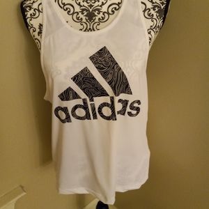 Women's Adidas never worn white & black work out shirt